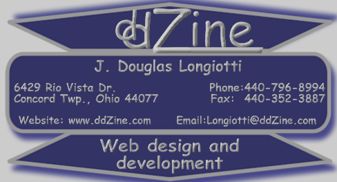 ddZine Web design and development Business Card
